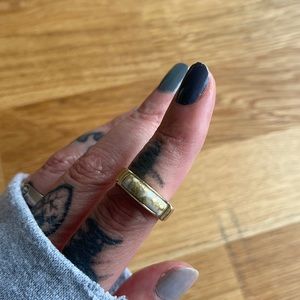 Vintage 14kt gold quartz ring